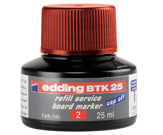 Encre marqueur edding BTK25 pour tableau blanc rouge