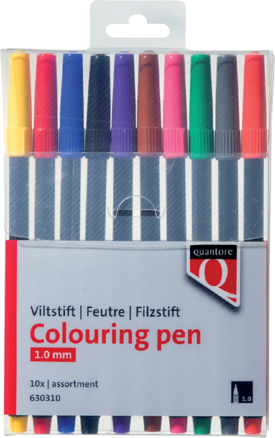 Viltstift Quantore assorti 10 stuks