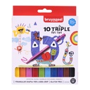 Feutre Bruynzeel Kids Triple set 10 couleurs