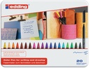 Feutre edding 1200 assorti 1mm boîte de 20 pièces