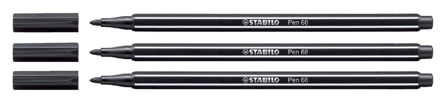 Feutre STABILO Pen 68/46 Medium noir