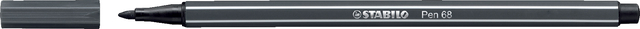 Feutre STABILO Pen 68/97 Medium gris très foncé