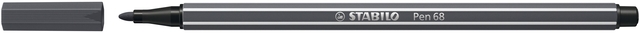 Viltstift STABILO Pen 68/97 medium diepkoud grijs