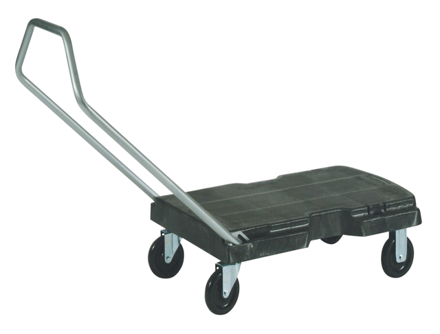 Chariot de transport Rubbermaid Triple Trolley pliable 227kg noir