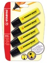 Markeerstift STABILO BOSS Original 70/24 geel blister à 4 stuks