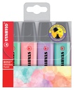 Surligneur STABILO BOSS Original 70/4 pastel assorti étui 4 pièces