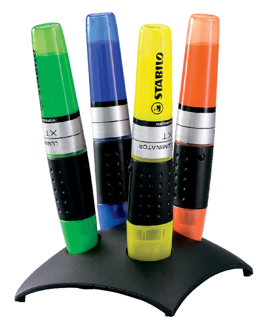Surligneur STABILO Luminator 71/04 assorti set bureau 4 pièces