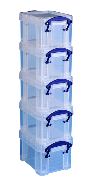 Boîte de rangement Really Useful 0,14L 90x65x55mm 5 pièces