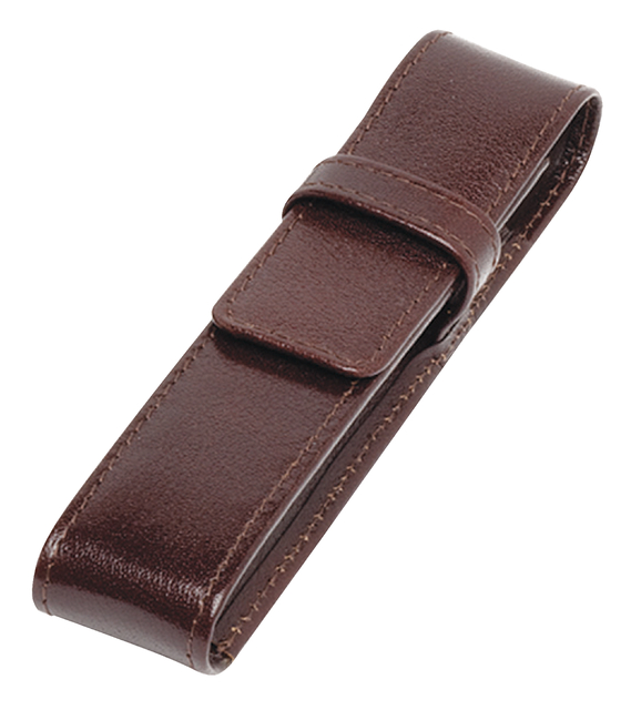 Etui stylos 321 cuir de Buffle 1 case brun