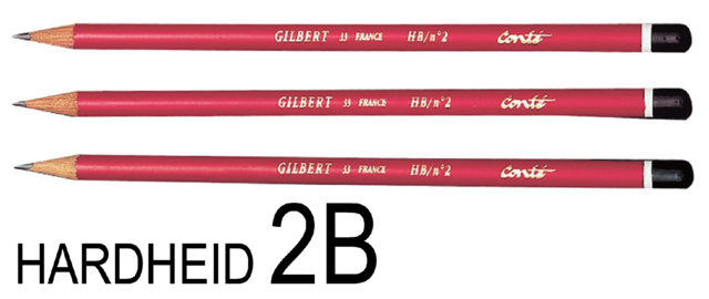 Potlood Bic Gilbert 33 rond 2B