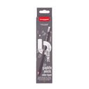 Crayon graphite graphite Bruynzeel Teens HB avec embout gomme set 12 pièces gris