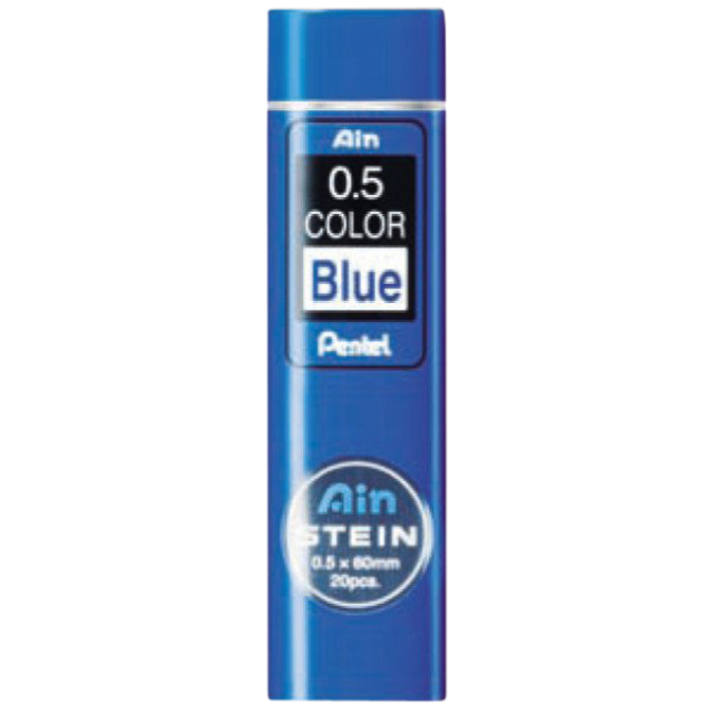 Mine Pentel Ain Stein HB 0,5mm bleu tube 20 mines
