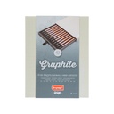 Crayon graphite Bruynzeel Design boîte luxueuse 12 duretés
