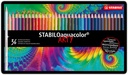 Kleurpotloden STABILO 1636 aquacolor assorti blik à 36 stuks