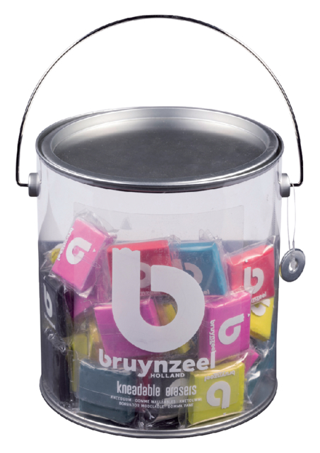 Gomme mie de pain Bruynzeel Teens pot 48 pièces assorti