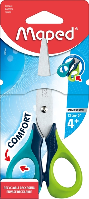 Ciseaux Maped Sensoft 13cm présentoir 12 pièces assorti