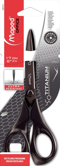 Schaar Maped Titanium 17cm zwart