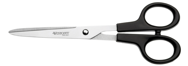 Ciseaux Westcott Buro 171mm inox manche plastique