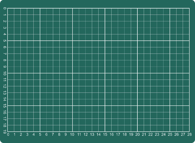 Tapis de coupe A4 300x220mm vert
