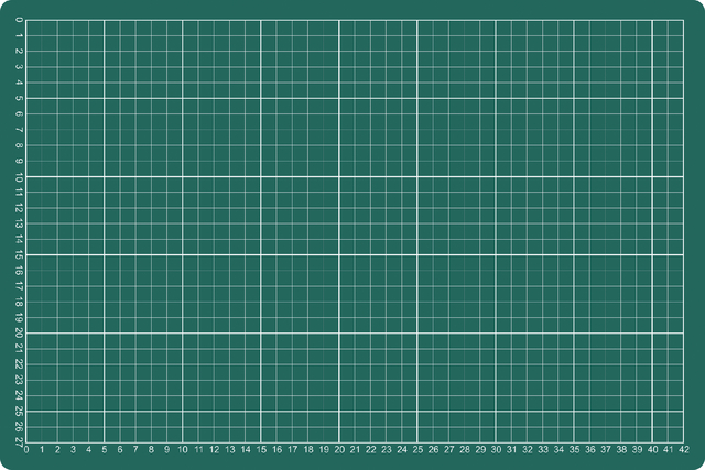 Tapis de coupe A3 450x300mm vert