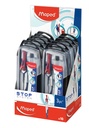 Compas Maped Stop System 3 parties présentoir 10 pièces