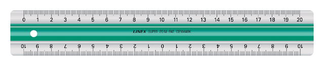 Règle Linex Super S20 200mm transparent