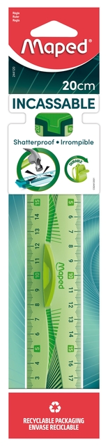 Liniaal Maped Flex met grip 20cm assorti