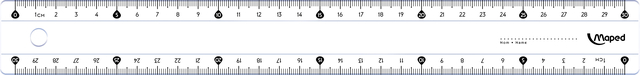 Règle Maped Classic 30cm présentoir 25 pièces