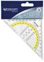 Equerre Géométrique Westcott 14cm transparent