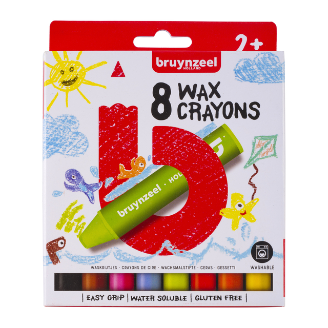 Crayon à la cire Bruynzeel Kids Pocoyo set 8 couleurs