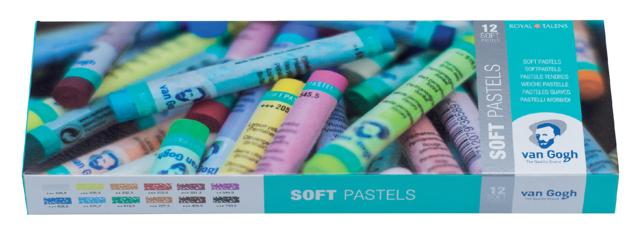 Pastel tendre Talens Van Gogh assorti boîte 12 couleurs