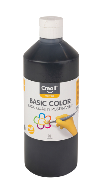 Gouache Creall Basic noir 500ml