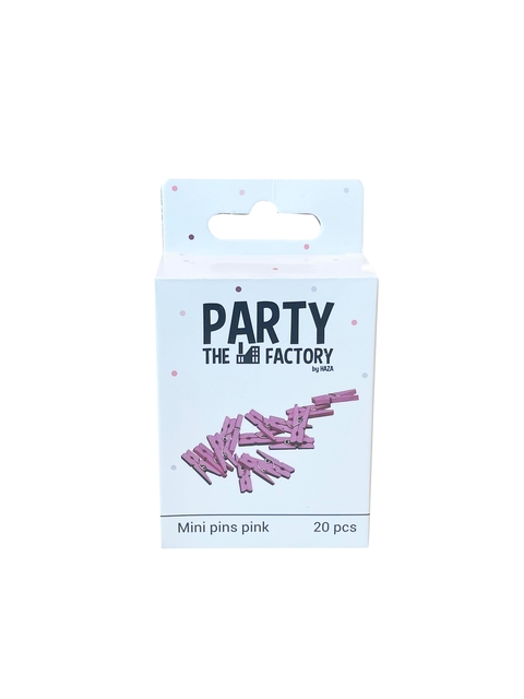 Epingle à linge Haza Mini sachet 20 pièces rose