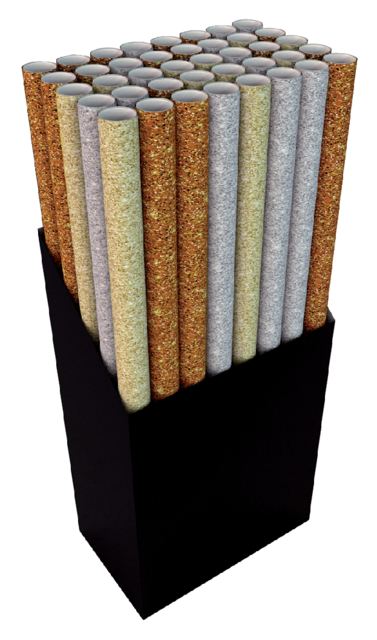 Inpakpapier Design Group glitter uni 150x70cm assorti