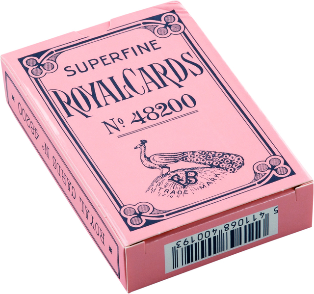 Jeu de cartes chiens plastifiées bleu ou rose