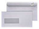 Enveloppe Hermes EA5/6 110x220mm fenêtre gauche 4x11 autocollant 500 pièces