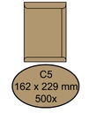 Enveloppe Quantore C5 162x229mm gommée kraft brun 90g/m² 500 pièces