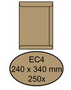 Enveloppe Quantore EC4 240x340mm gommée kraft brun 250 pièces