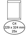 Enveloppe Hermes C4 229x324mm gommée blanc 25 pièces