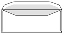 Envelop IEZZY C5/6 114x229mm venster rechts gegomd wit 500 stuks