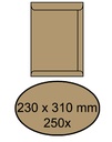 Enveloppe IEZZY 230x310mm autocollant 90g brun 250 pièces