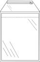 Envelop CleverPack akte C5 165x220mm zelfklevend transparant 50 stuks