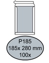 Envelop Quantore bordrug P185 185x280mm zelfklevend wit 100 stuks
