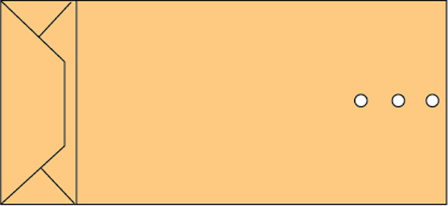 Pochette à soufflet Quantore 120x285x50mm 120gr/m2 brun 250 pièces