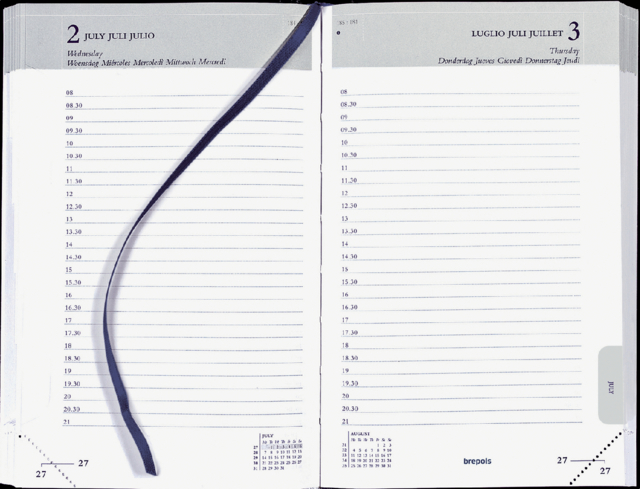 Agenda 2025 Brepols Brefix Lima 1dag/1pagina zwart