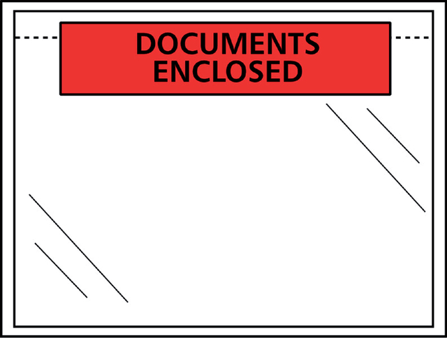 Enveloppe note d’expédition Quantore autocollante imprimé 165x122mm 1000 pièces