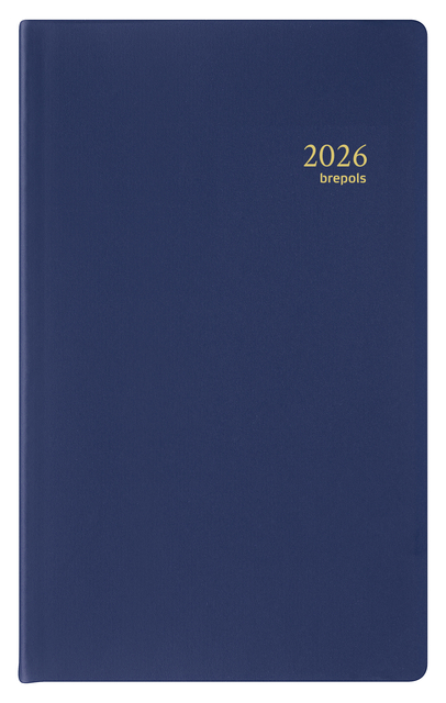 Agenda 2026 Brepols Breplan Seta 7 jours/1 page assorti noir bordeaux bleu