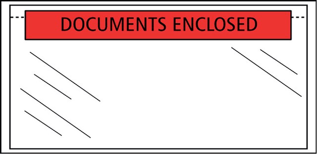 Enveloppe note d’expédition Quantore autocollante imprimé 225x122mm 1000 pièces