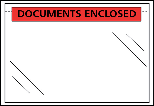 Enveloppe note d’expédition Quantore autocollante imprimé 225x165mm 1000 pièces