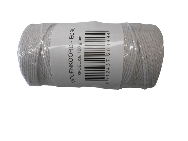 Ficelle Muller coton 100m écru
